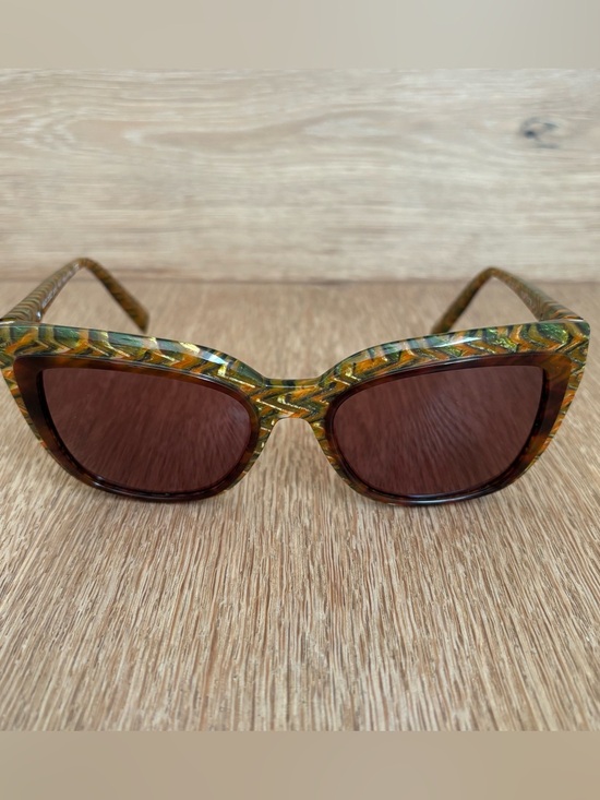 Alain Mikli A05026 Havana Zig Zag Green Brown Bifocal Reading Sunglasses +3 main image 6
